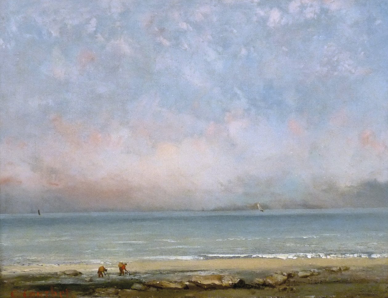 Trouvillen ranta tekijältä Gustave Courbet