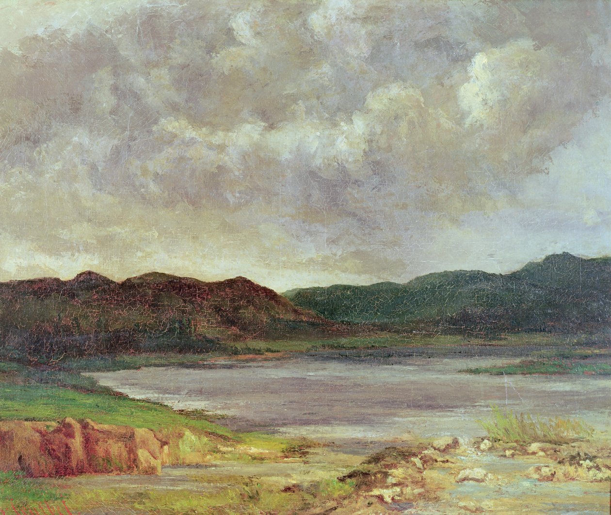 Musta järvi, 1872 tekijältä Gustave Courbet
