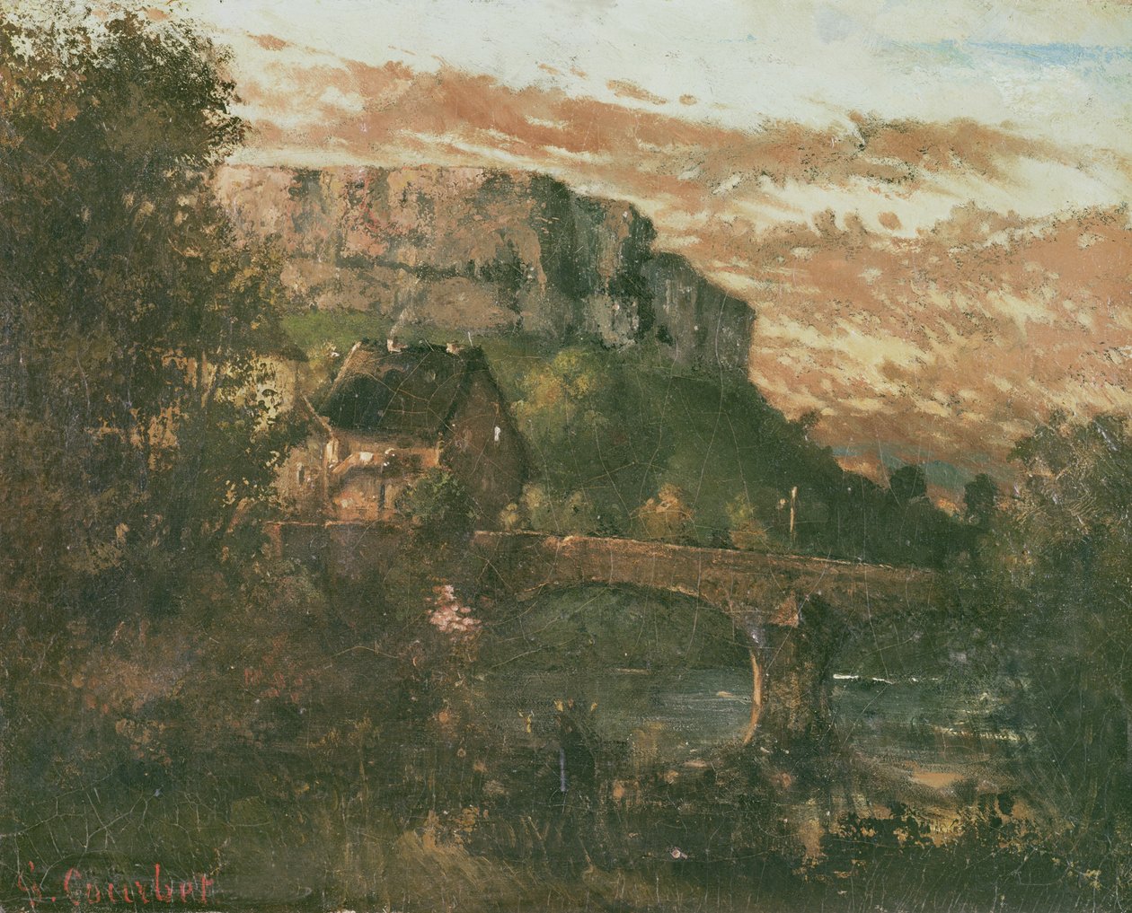Nahinin silta, 1868 tekijältä Gustave Courbet