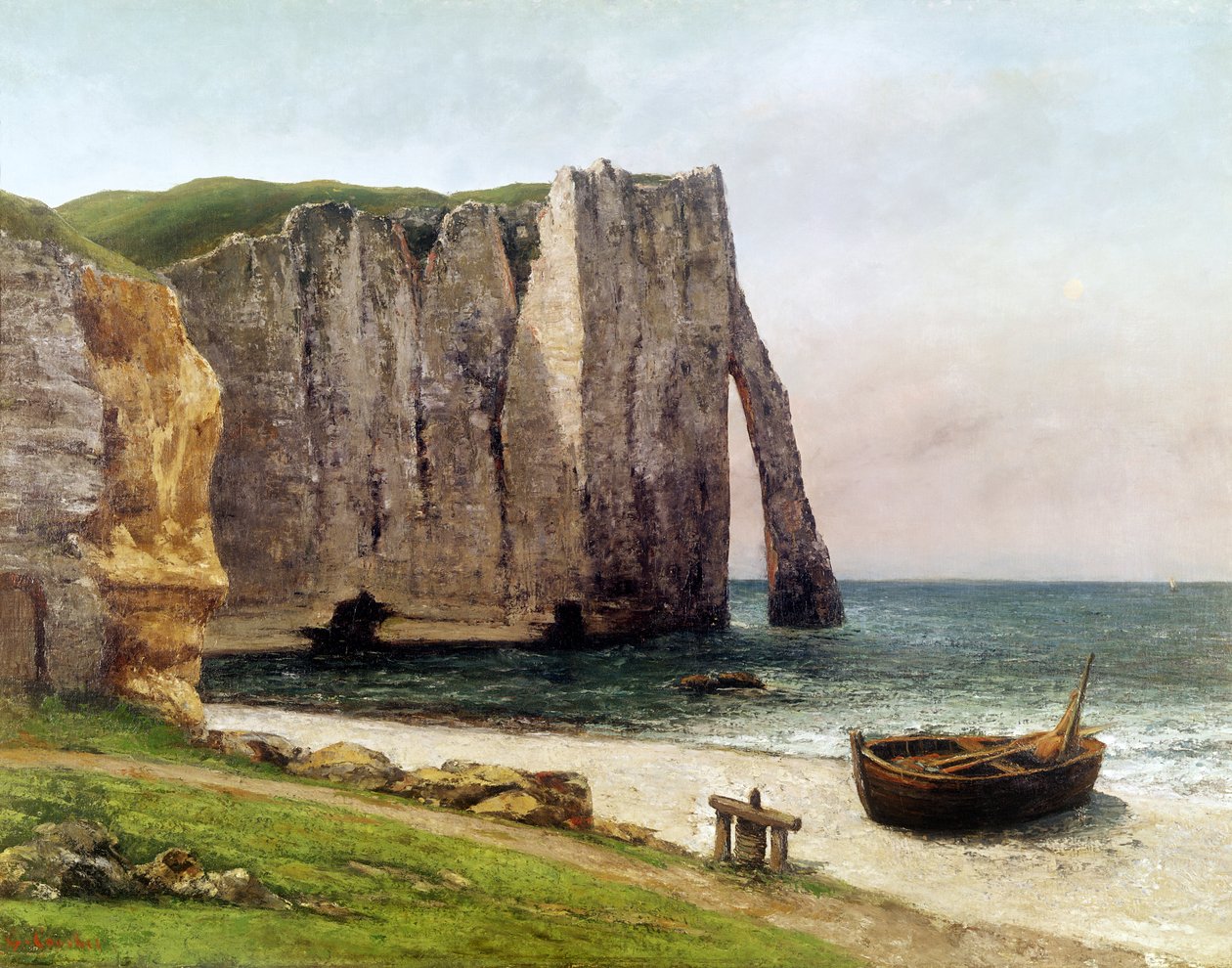 Etretatin kalliot, 1869 tekijältä Gustave Courbet