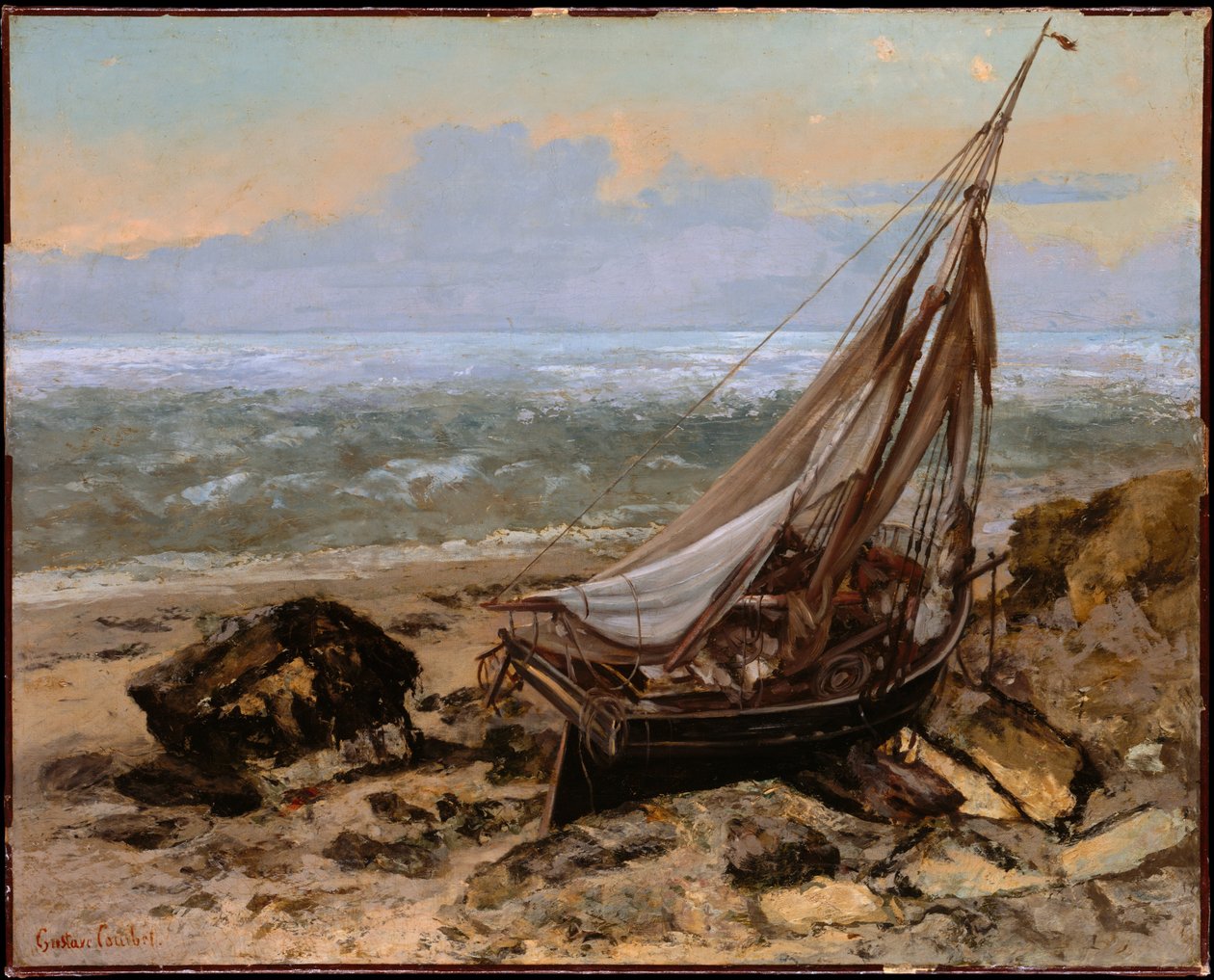 Kalastusvene tekijältä Gustave Courbet