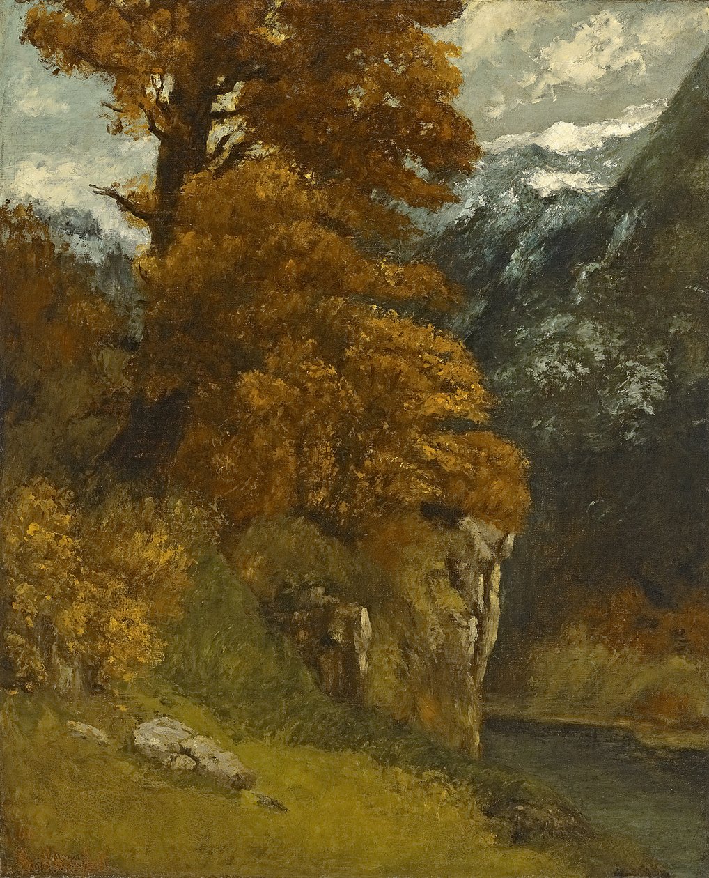 The Glen at Ornans, 1866 tekijältä Gustave Courbet