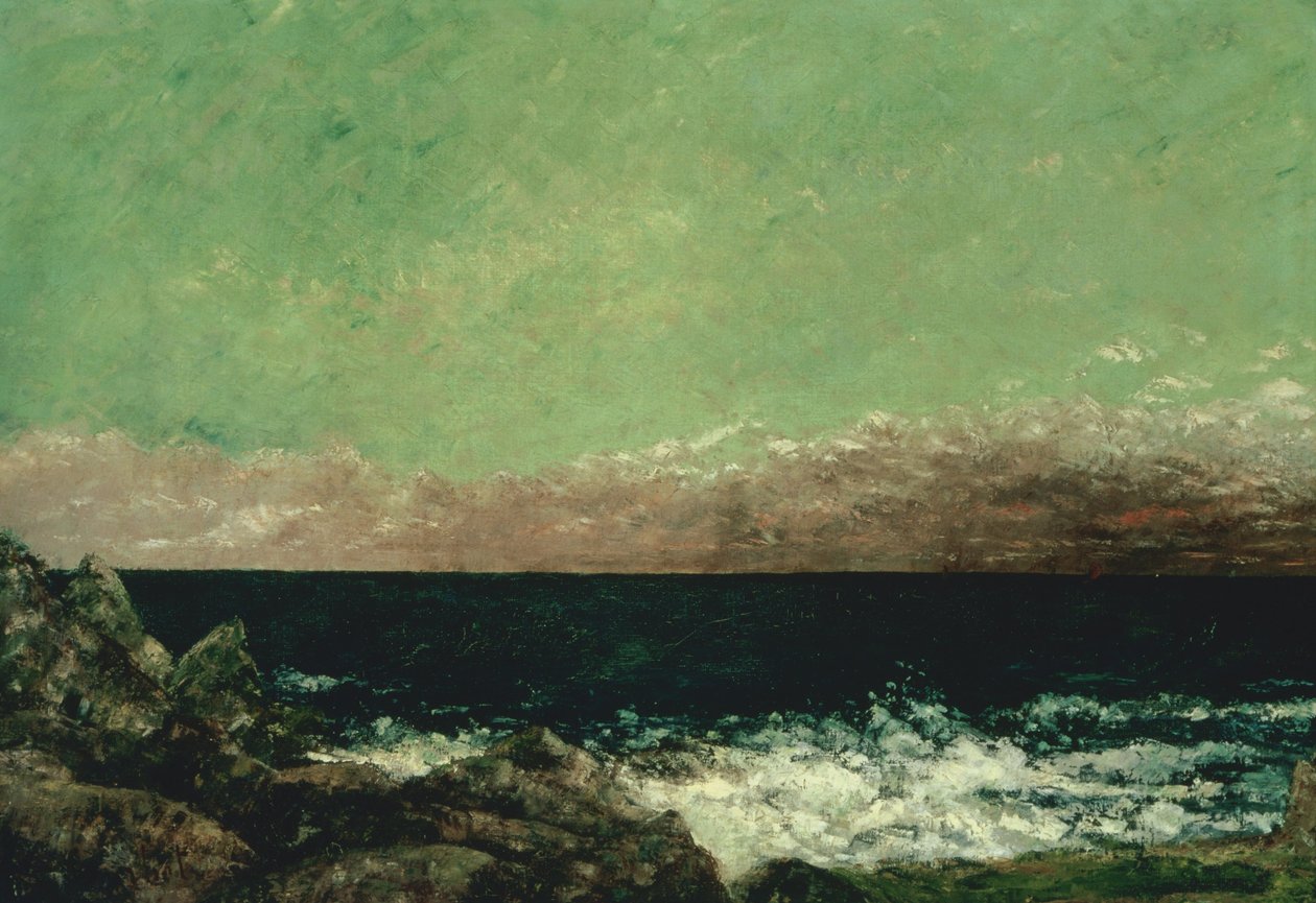 Välimeri tekijältä Gustave Courbet