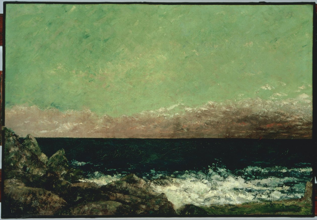 Välimeri tekijältä Gustave Courbet