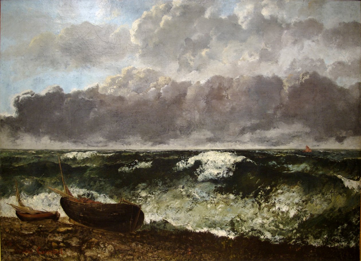 Myrskyinen meri tekijältä Gustave Courbet