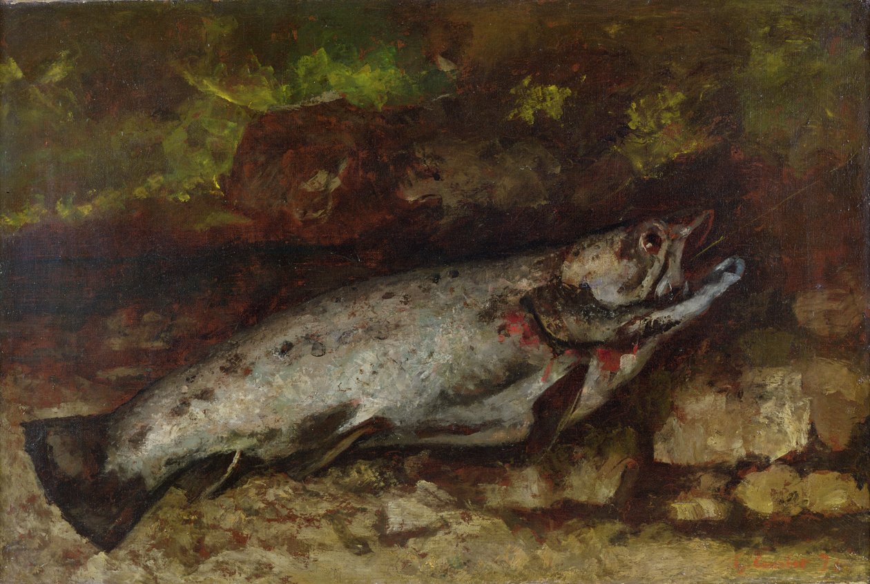Taimen, 1873 tekijältä Gustave Courbet