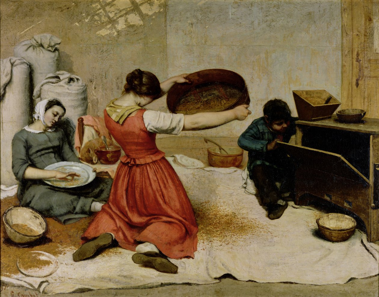 Voittajat, 1855 tekijältä Gustave Courbet