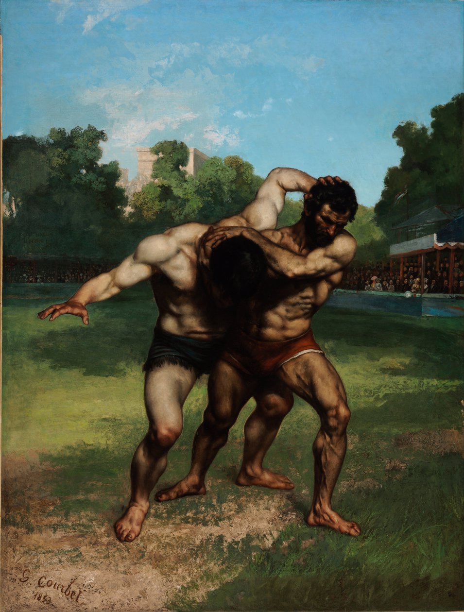 Painijat tekijältä Gustave Courbet