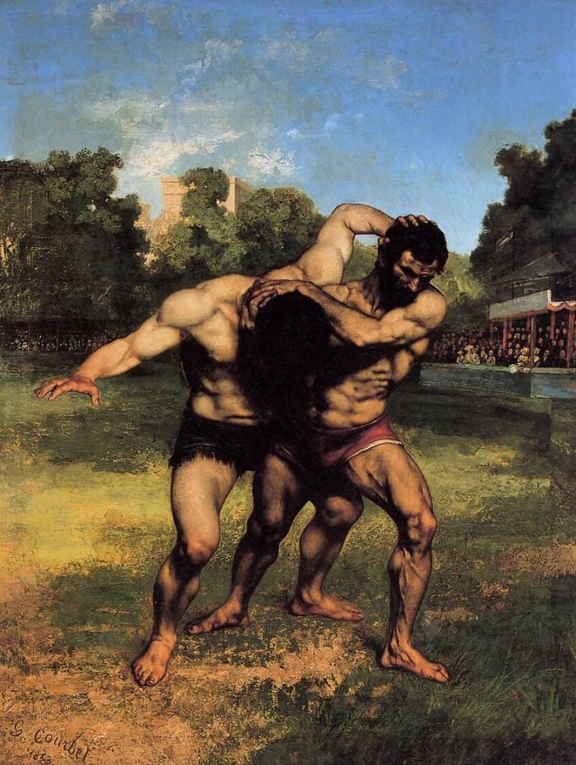 Painijat tekijältä Gustave Courbet