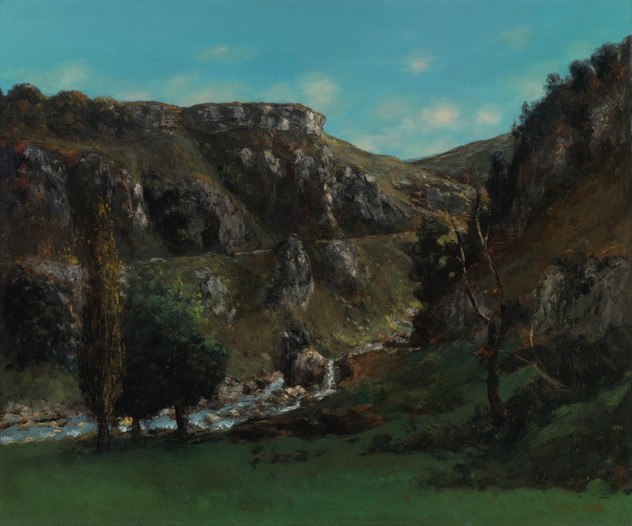 Vallée de la Laloue on Mouthiers-Haute-Pierre tekijältä Gustave Courbet