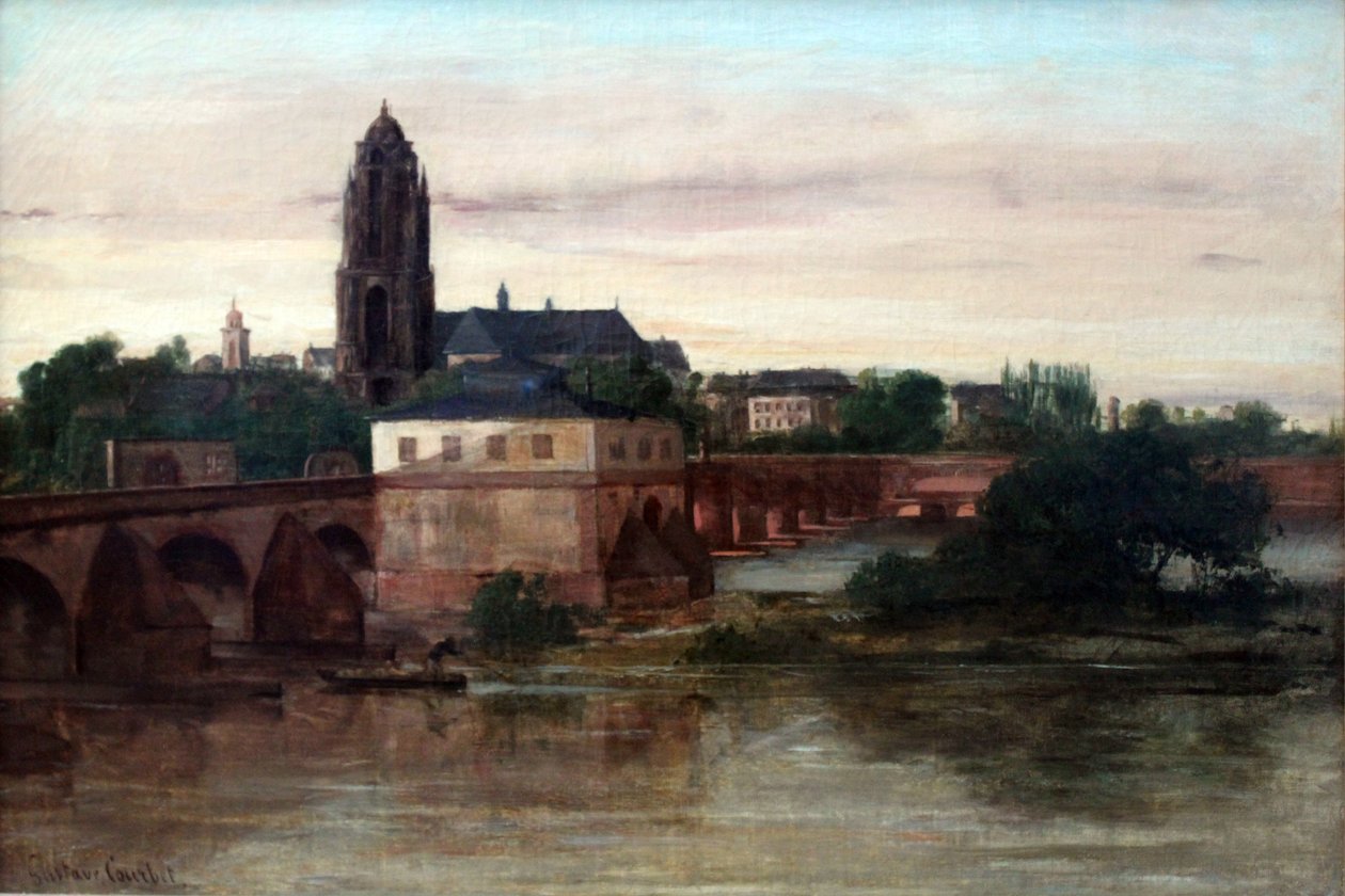 Näkymä Frankfurt am Mainiin tekijältä Gustave Courbet