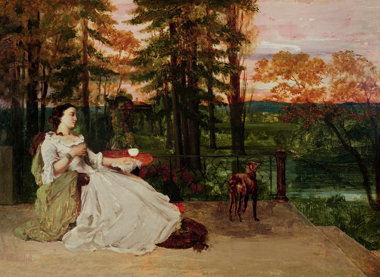 Frankfurtin nainen, 1858 tekijältä Gustave Courbet