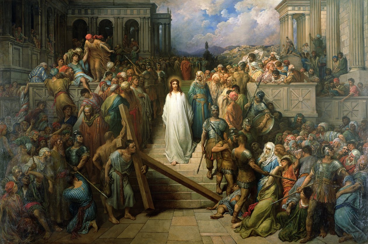Kristus jättää oikeudenkäynninsä, 1874-80 tekijältä Gustave Dore