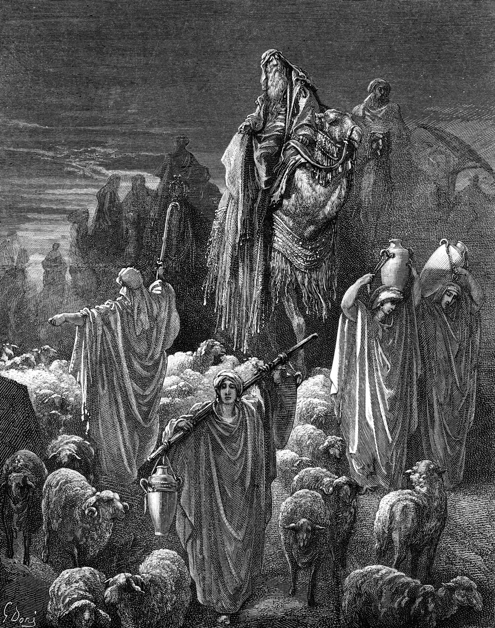 Gustave Doré, Jacob matkalla Egyptiin. - Raamattu tekijältä Gustave Dore