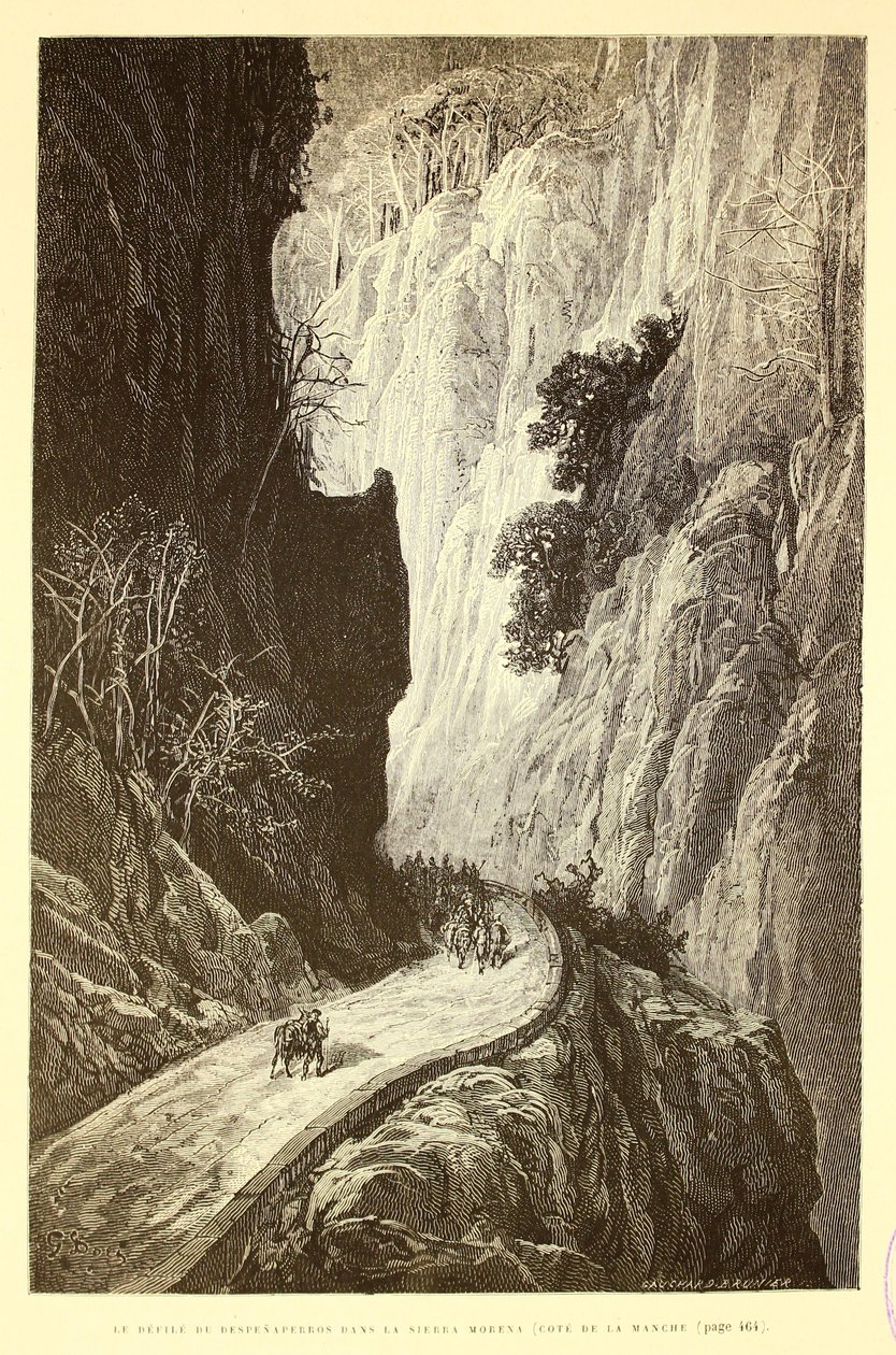 Le défilé du Despeñaperros dans la Sierra Morena tekijältä Gustave Dore