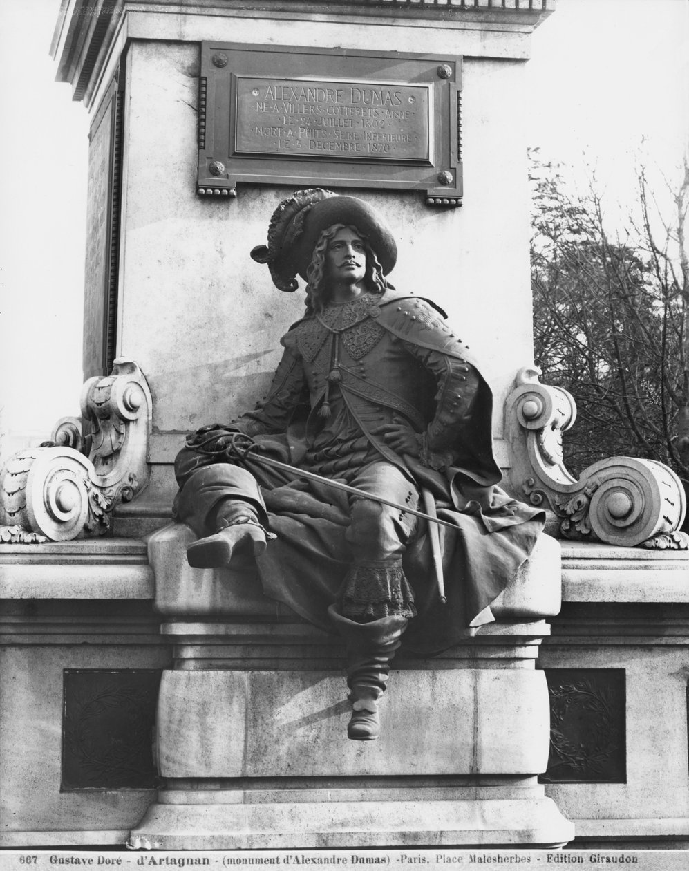 Alexandre Dumas Peren muistomerkki, d