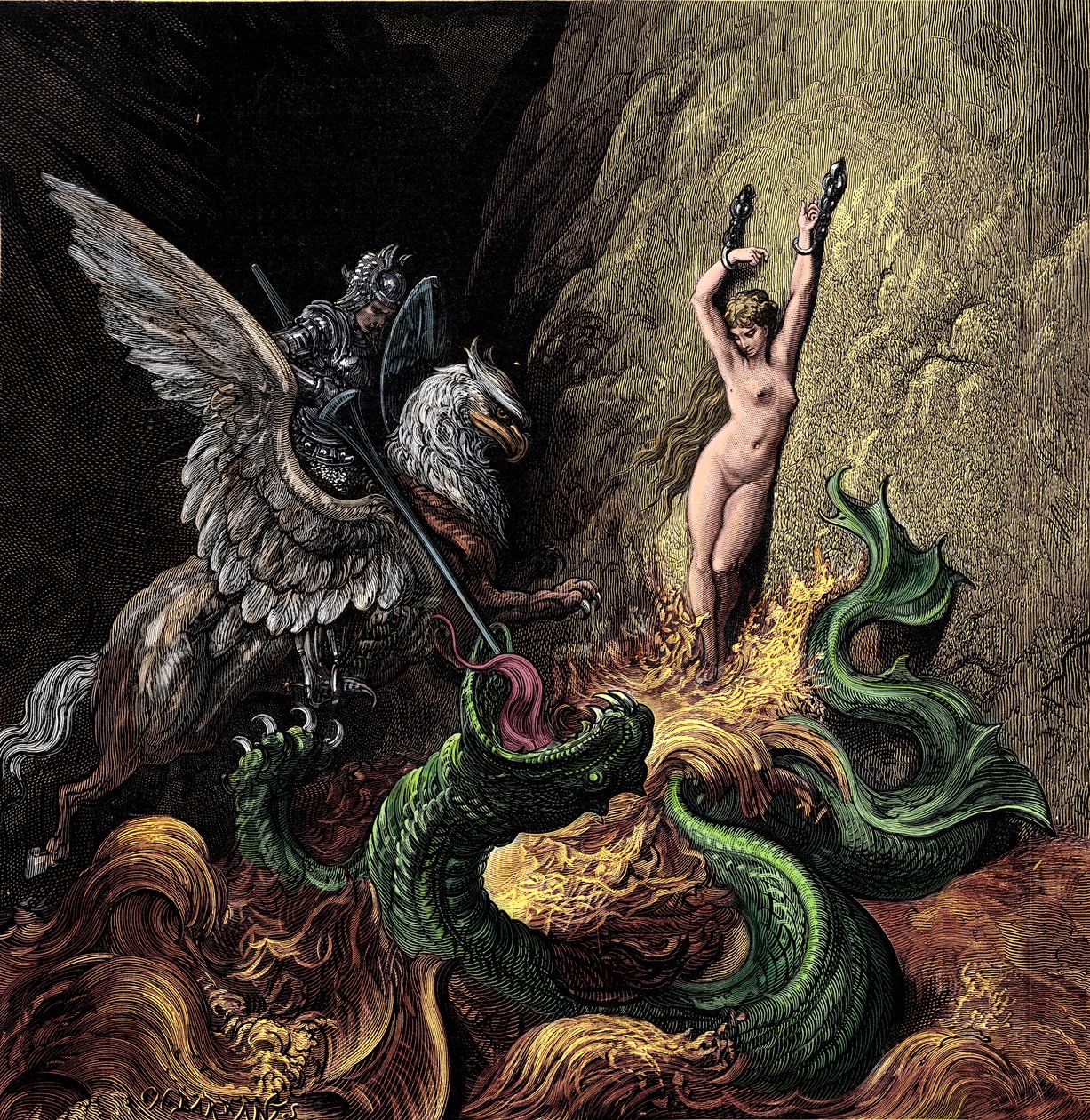Orlando Furioso kuvittanut Gustave Doré tekijältä Gustave Dore