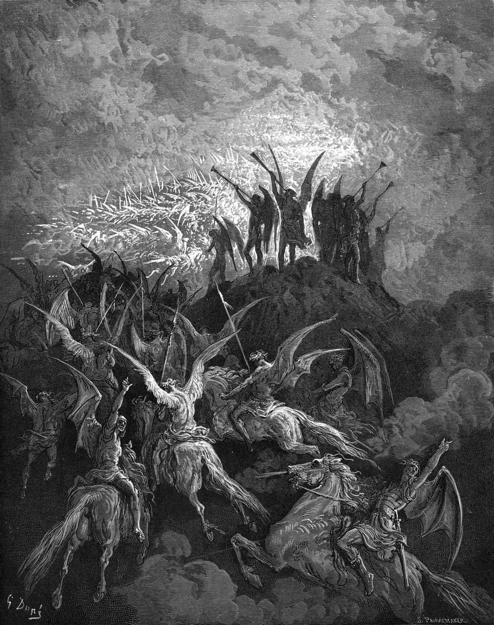 Kadonnut paratiisi: Kapinalliset enkelit. tekijältä Gustave Dore