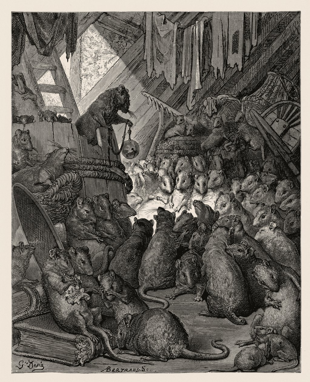 Skannaus Gustave Doré -kaiverruksesta tekijältä Gustave Dore