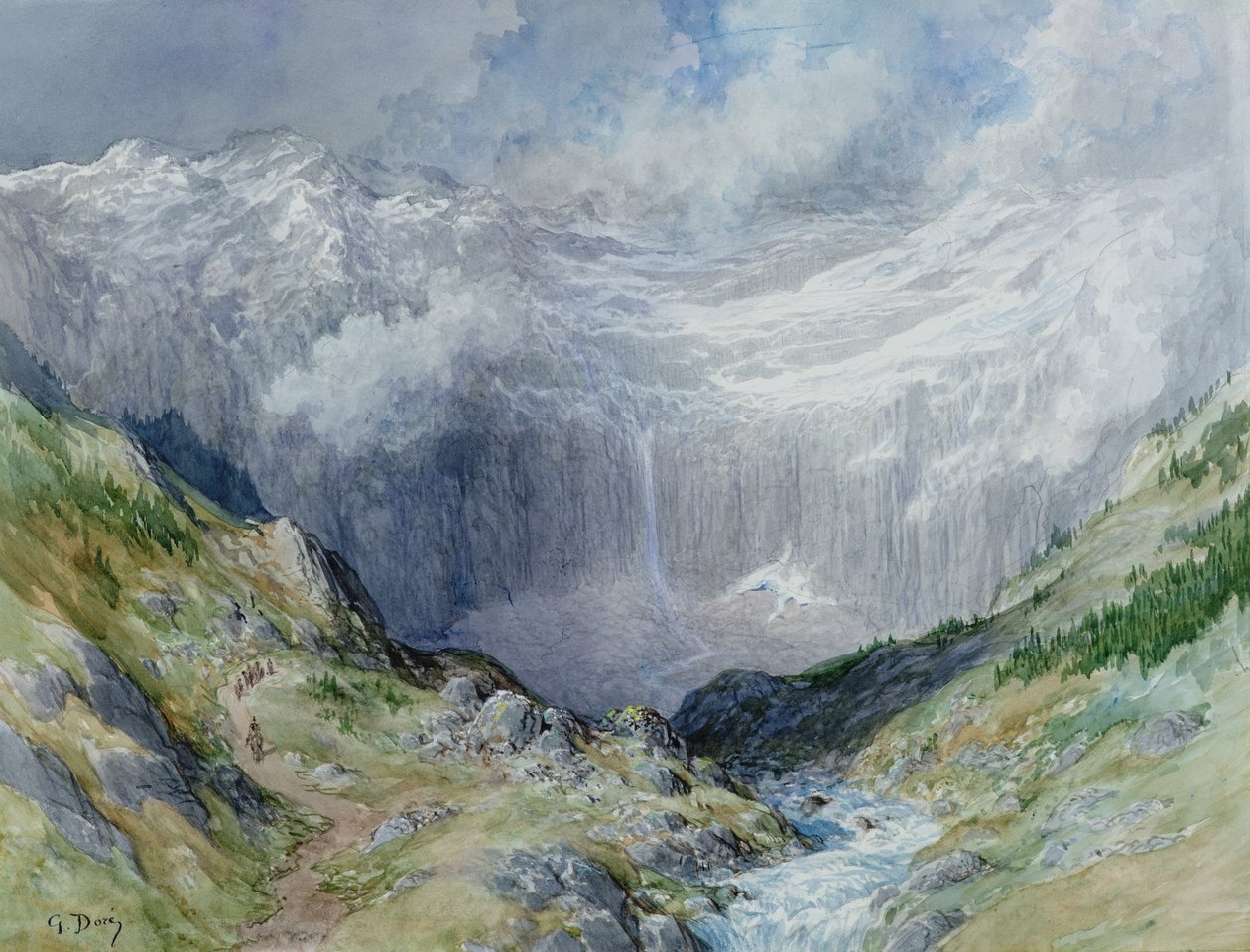Cirque at Gavarnie, 1882 tekijältä Gustave Dore