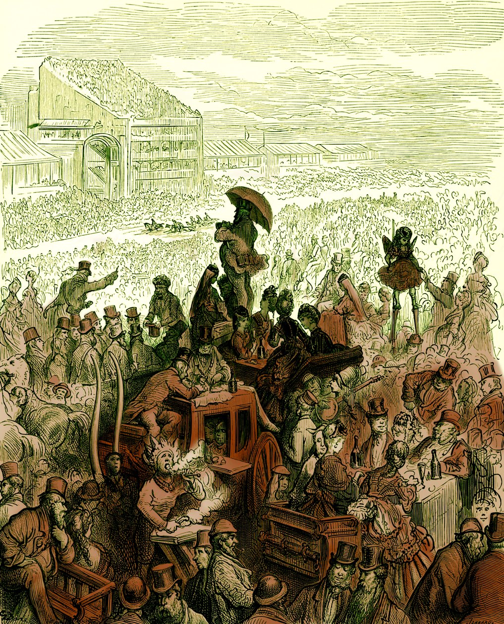The Derby - Lounaalla, kirjoittanut Gustave Doré tekijältä Gustave Dore