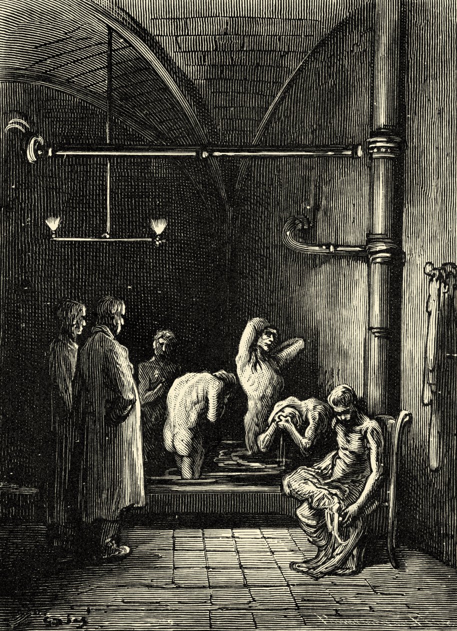 Räsykauppiaiden koti, Coulston Street, Whitechapel tekijältä Gustave Dore