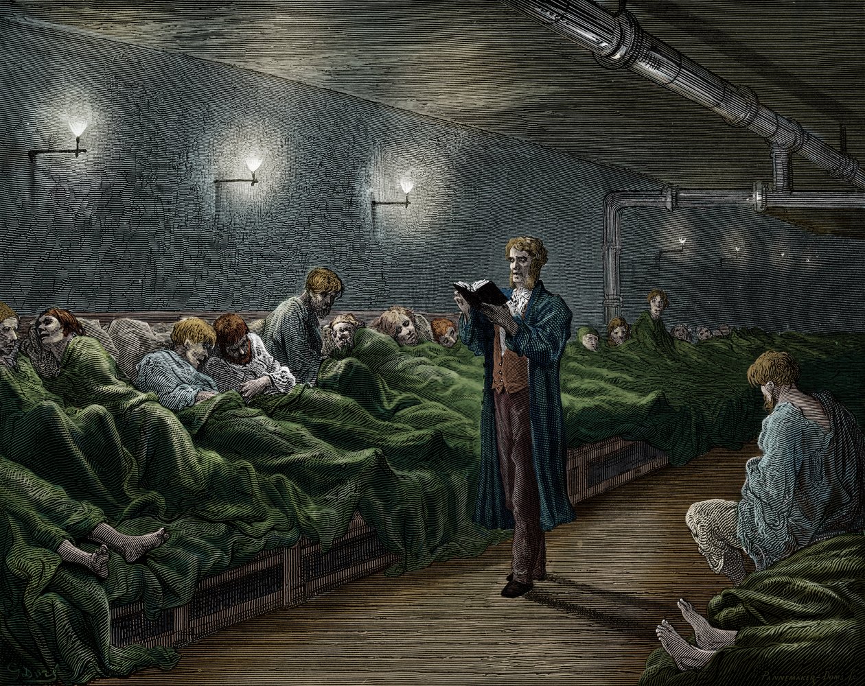 Viktoriaaninen Lontoon turvapaikka, kirjoittanut Doré tekijältä Gustave Dore