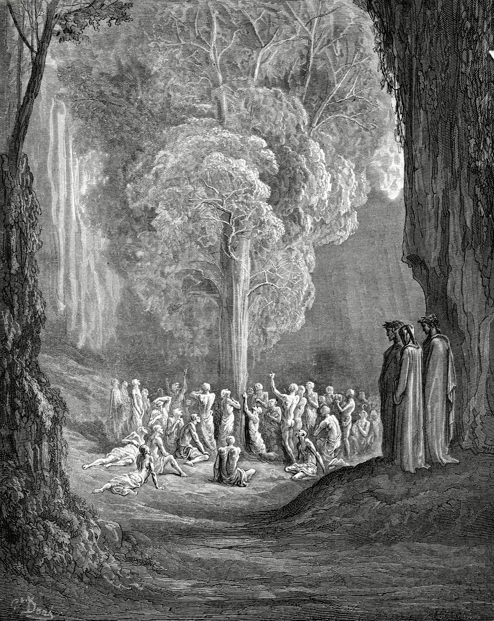 Vergilius näyttää puun Danteelle, 1880 tekijältä Gustave Dore