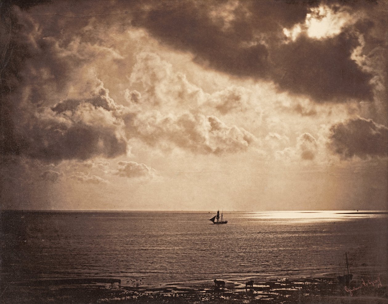 Brig veden päällä tekijältä Gustave Le Gray