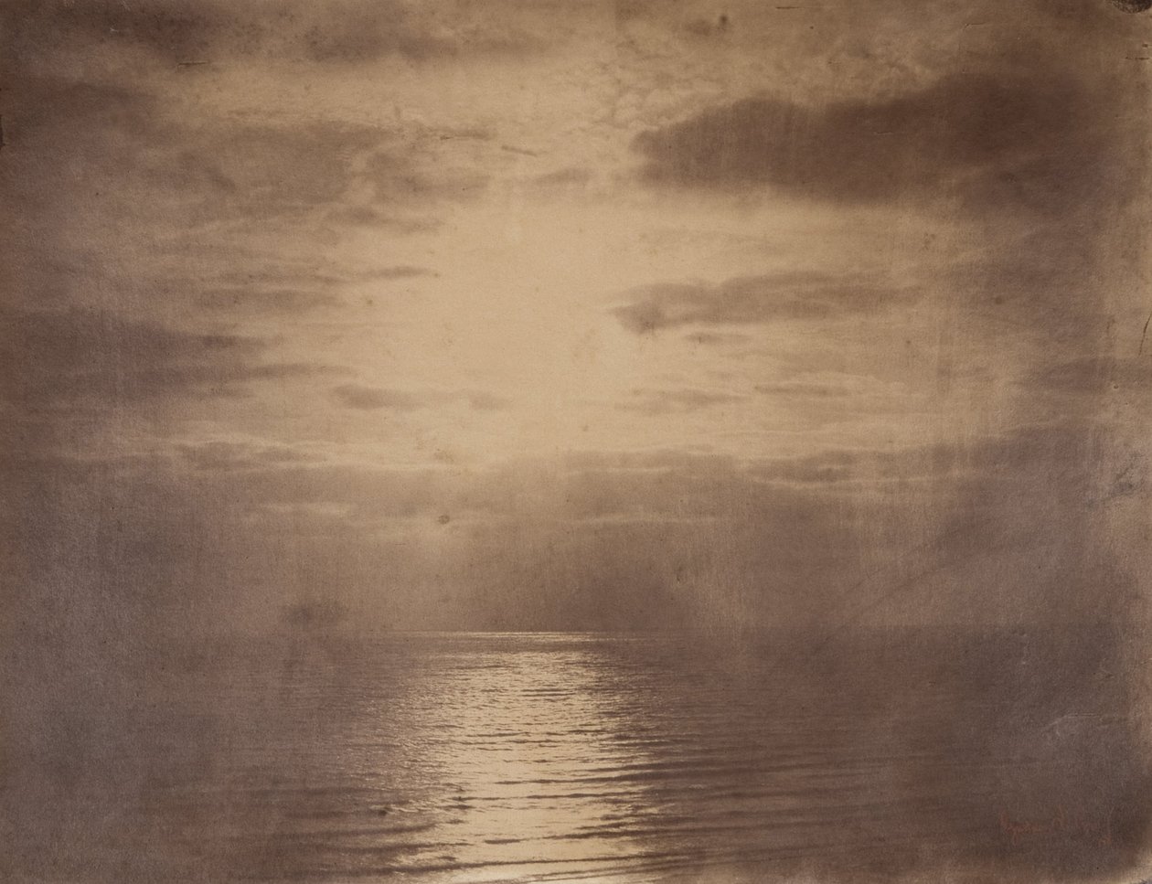 Aurinkoefekti pilvissä - valtameri tekijältä Gustave Le Gray