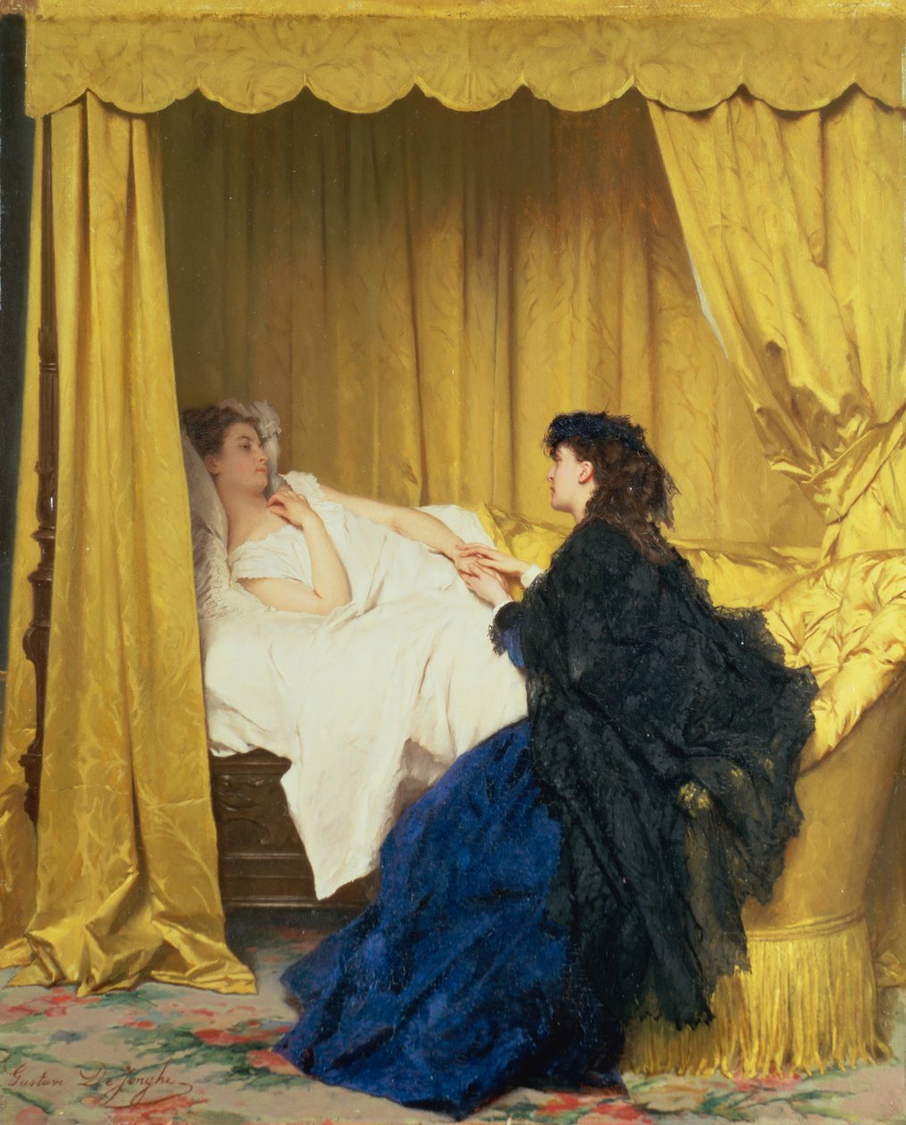 Toipilas tekijältä Gustave Léonard de Jonghe