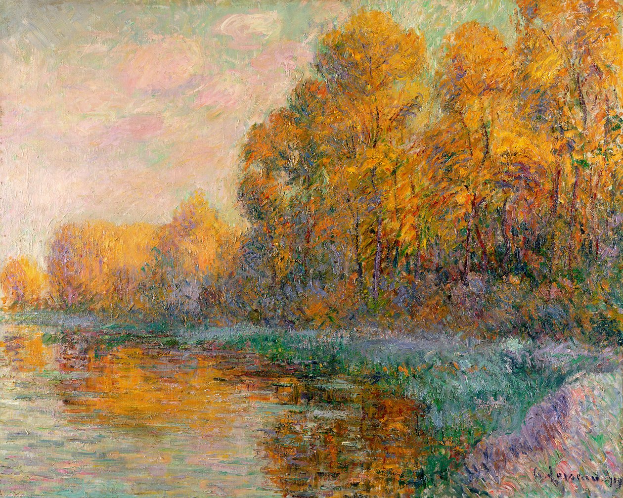 Joki syksyllä 1909 tekijältä Gustave Loiseau