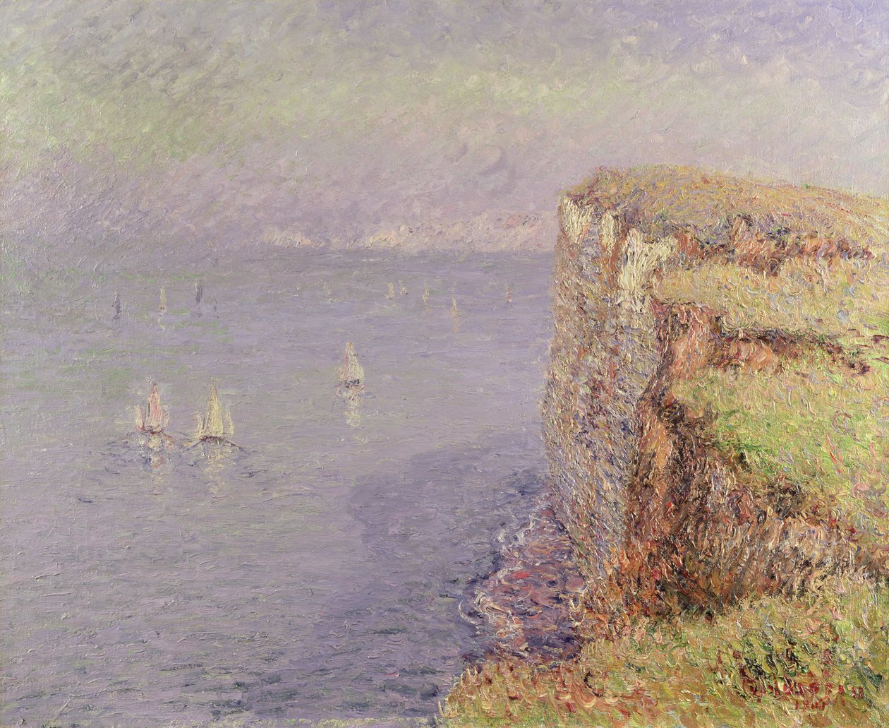 Kalliot Normandiassa, 1901 tekijältä Gustave Loiseau