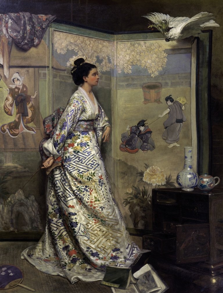 Admiratrice du Japon tekijältä Gustave Léonard de Jonghe
