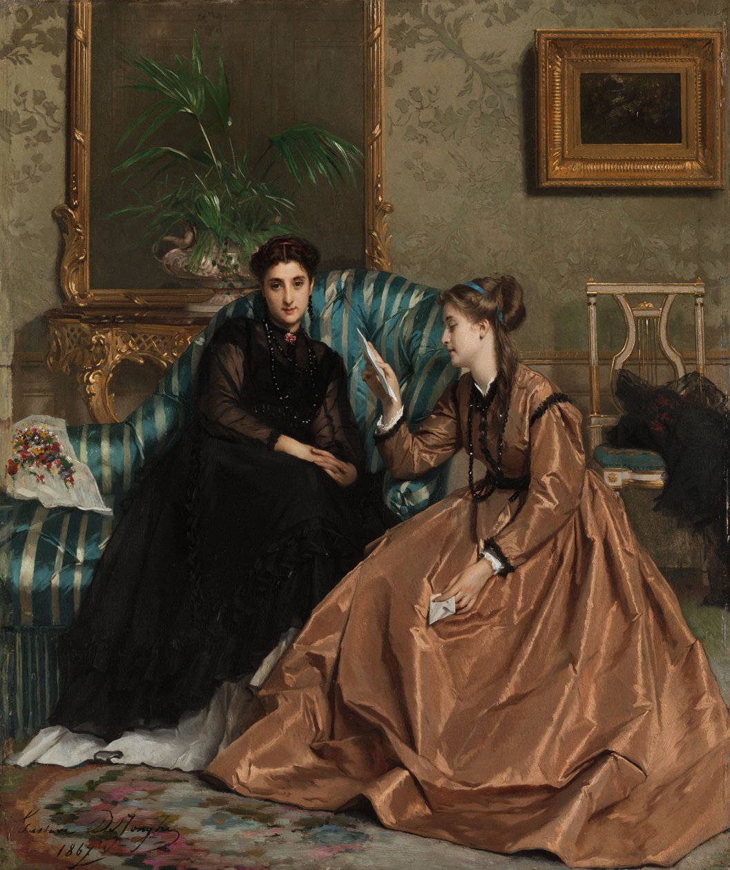 Der Liebesbrief tekijältä Gustave Léonard de Jonghe  