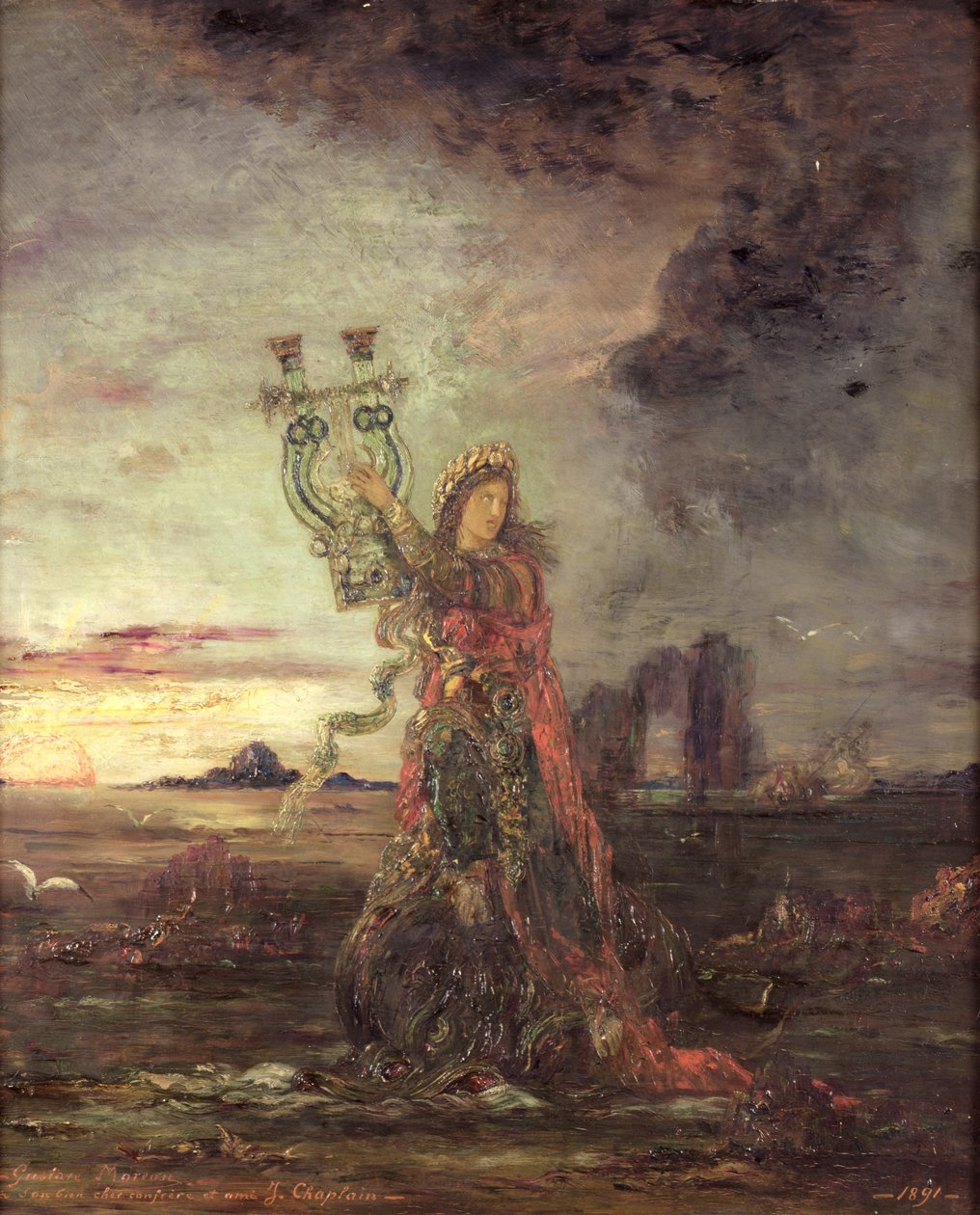 Arion, 1891 tekijältä Gustave Moreau