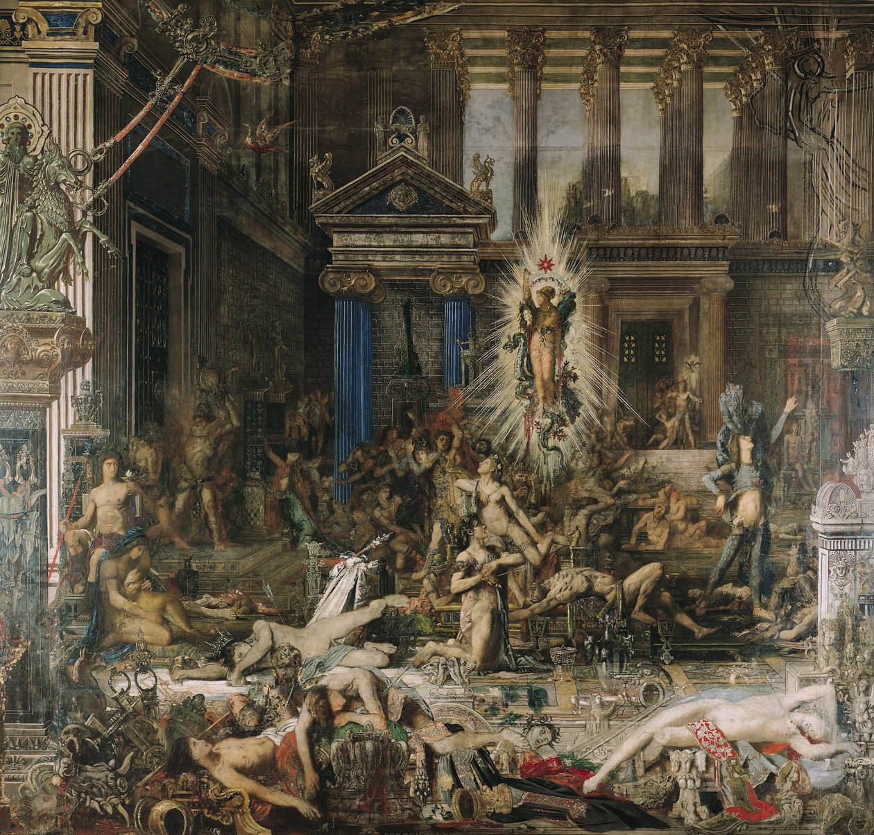 Les Pretendants, 1862-98 tekijältä Gustave Moreau