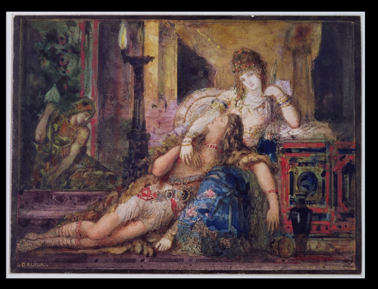 Simson ja Delila tekijältä Gustave Moreau