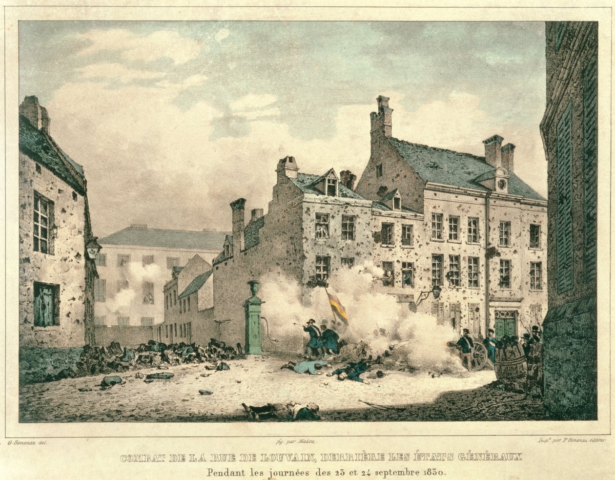 Taistelut Rue de Louvainilla, Brysselissä, Etats Generaux