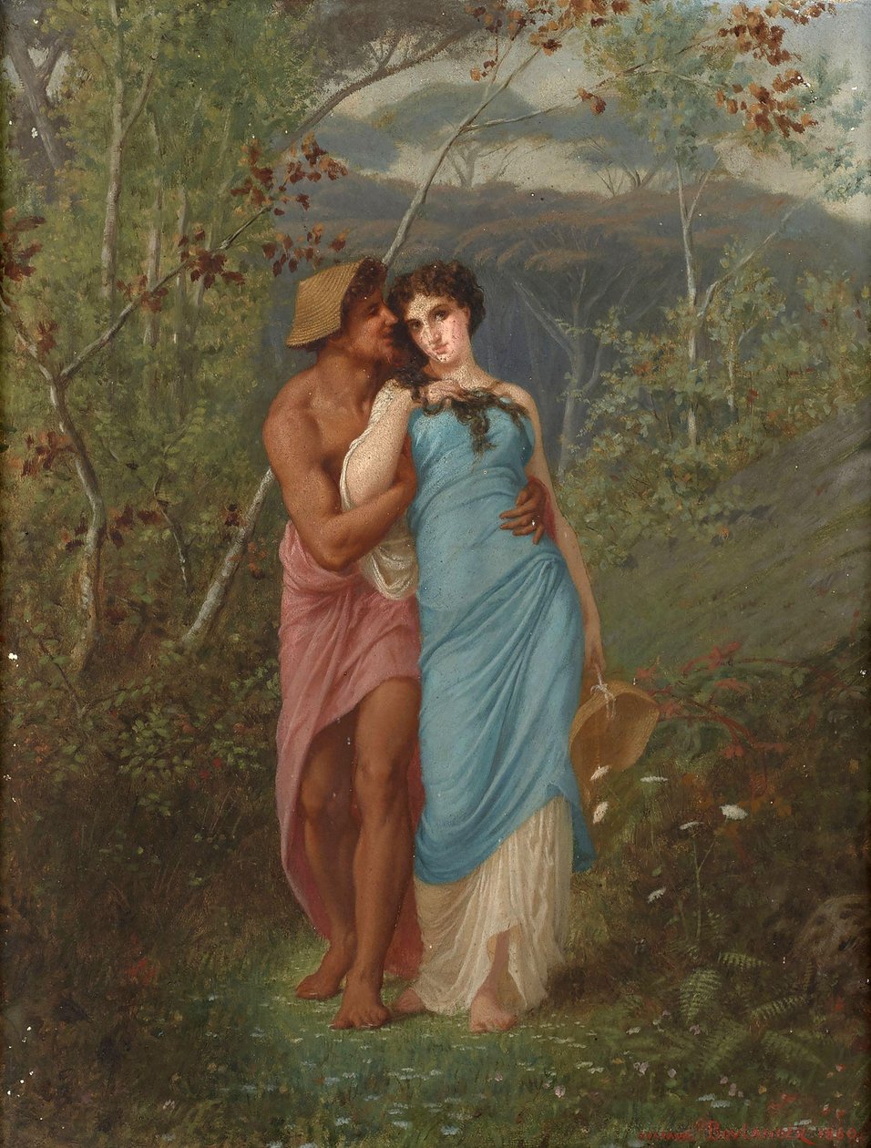 Galatea ja paimen Acis tekijältä Gustave Boulanger