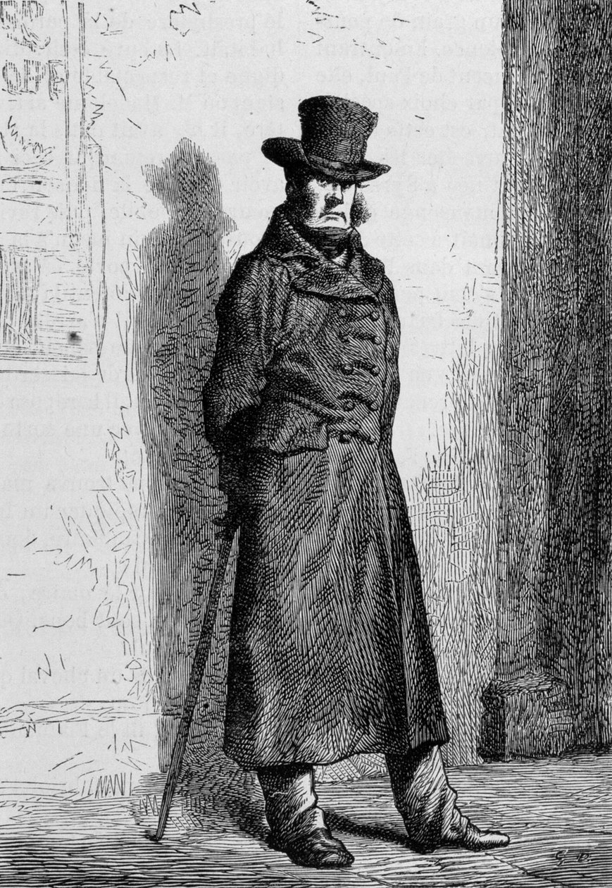 Javert - Victor Hugon teoksessa ”The Miserable”, ill. kirjoittanut Brion, toim. Hetzel ja Lacroix tekijältä Gustave Brion