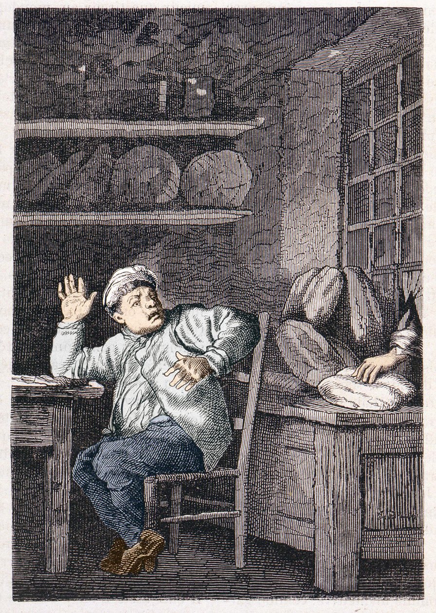 Le vol de Jean Valjean - Victor Hugon "Les Misérables" -elokuvassa, ill. kirjoittanut Brion, toim. Hetzel ja Lacroix tekijältä Gustave Brion