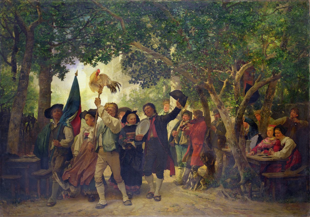 Kukotanssin voittaja, 1871 tekijältä Gustave Brion