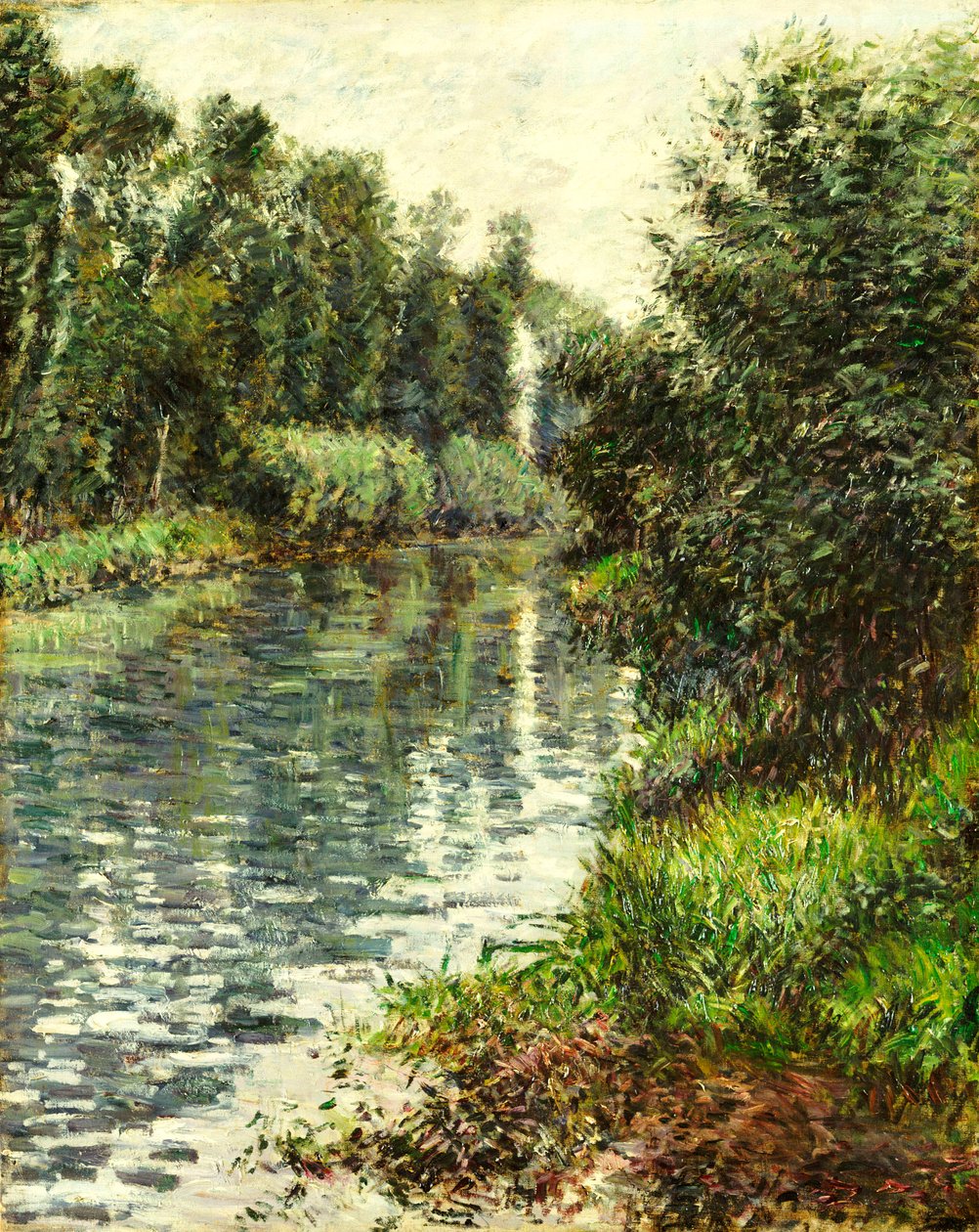 Pieni Seinen haara, Argenteuil, 1888-90 tekijältä Gustave Caillebotte