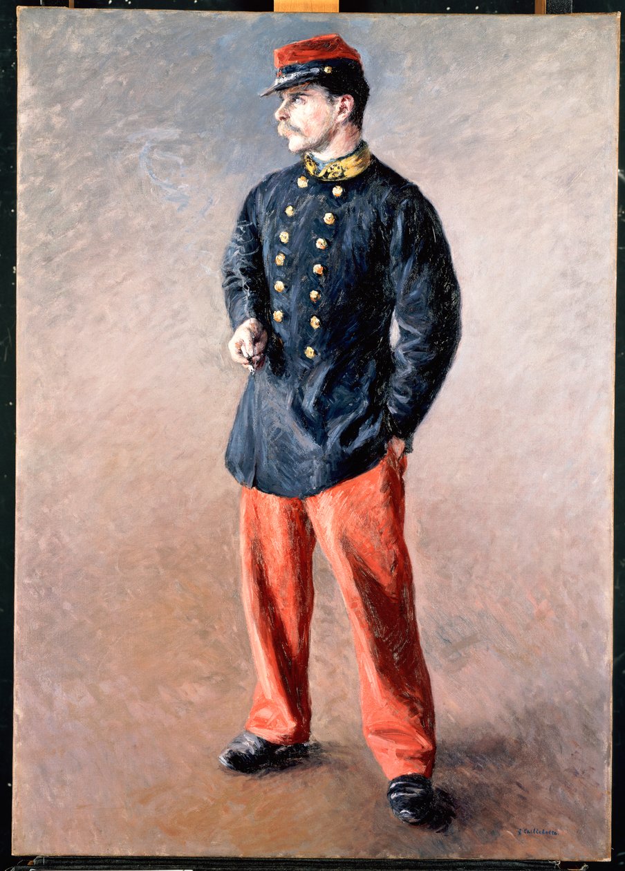 Sotilas, n. 1881 tekijältä Gustave Caillebotte