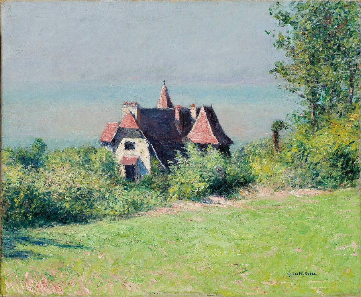 Villa Trouvillessa, 1882 tekijältä Gustave Caillebotte