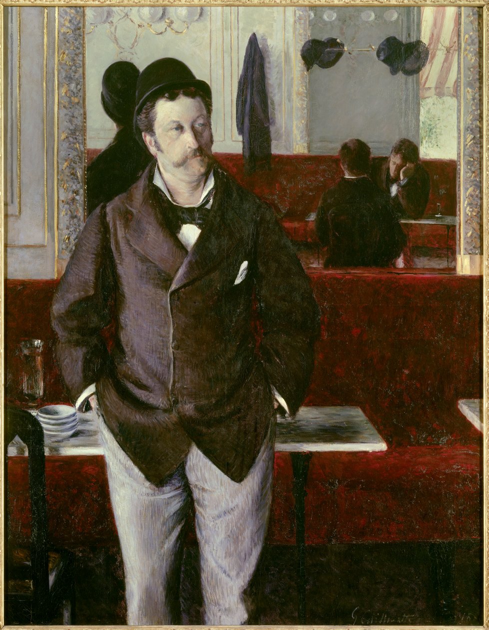 Kahvilassa Gustave Caillebotten maalaus (1848-1894) 1880 su. 1,53x1,14 m Rouen, musee des Beaux Arts tekijältä Gustave Caillebotte