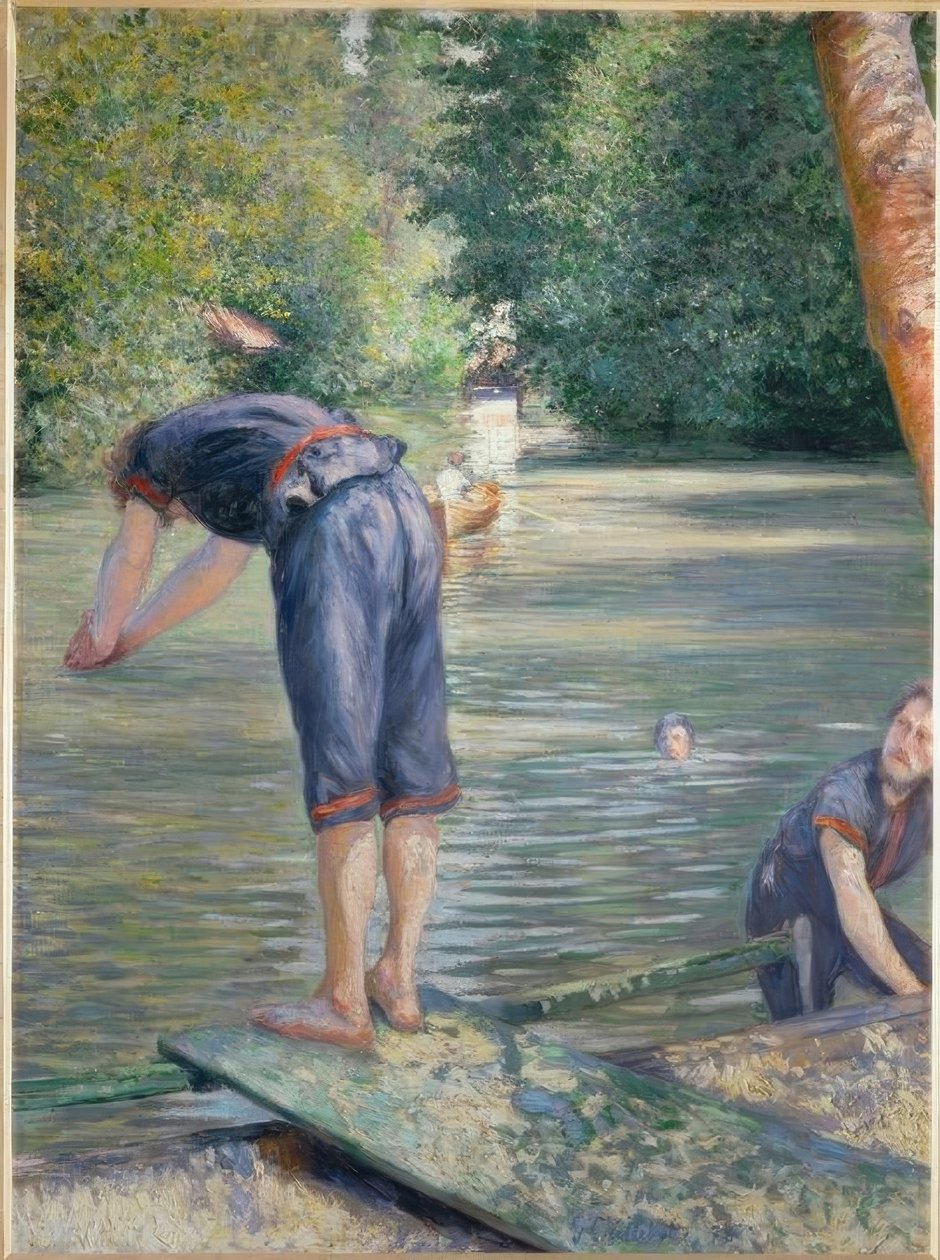 Uimarit tekijältä Gustave Caillebotte