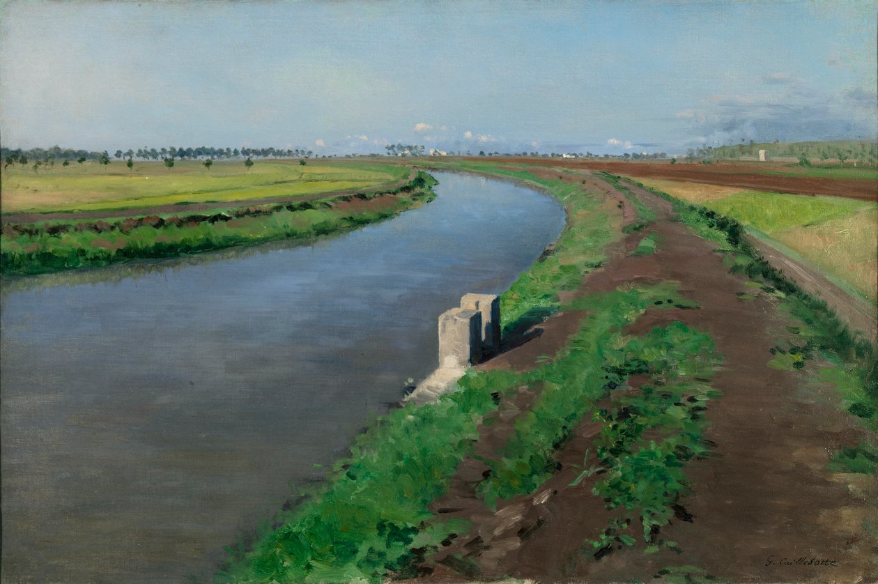 Kanavan rannat, lähellä Napolia tekijältä Gustave Caillebotte