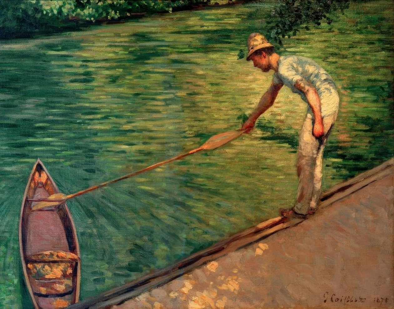 Veneilijä tuo perisorynsa takaisin tekijältä Gustave Caillebotte